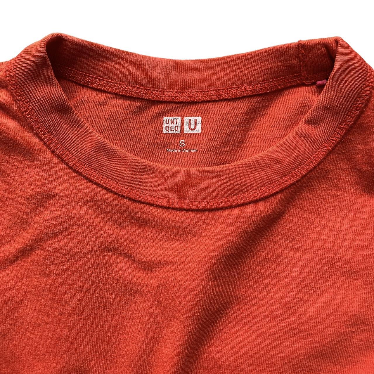 UNIQLO Men's Orange T-shirt | Depop