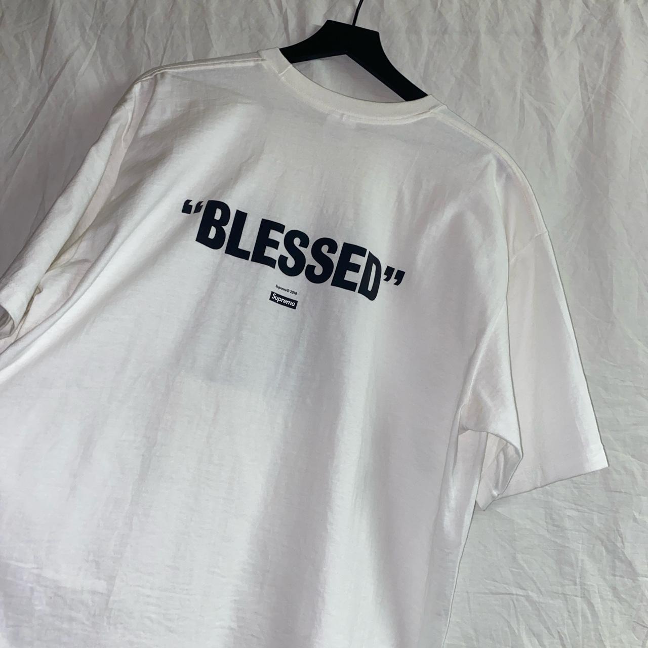 Supreme blessed 2018 t shirt in pretty much new... - Depop