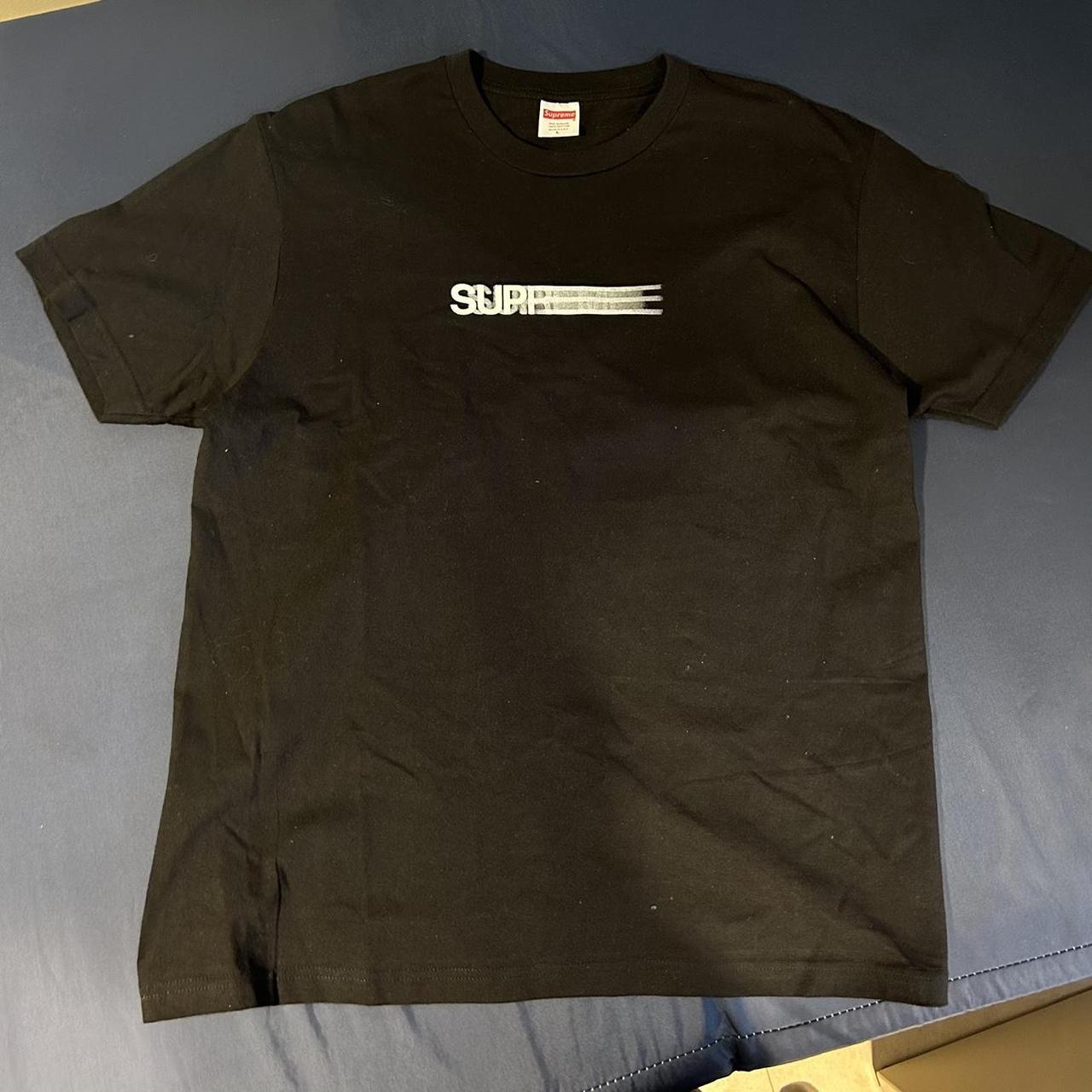 Supreme motion logo tee black new arrivals