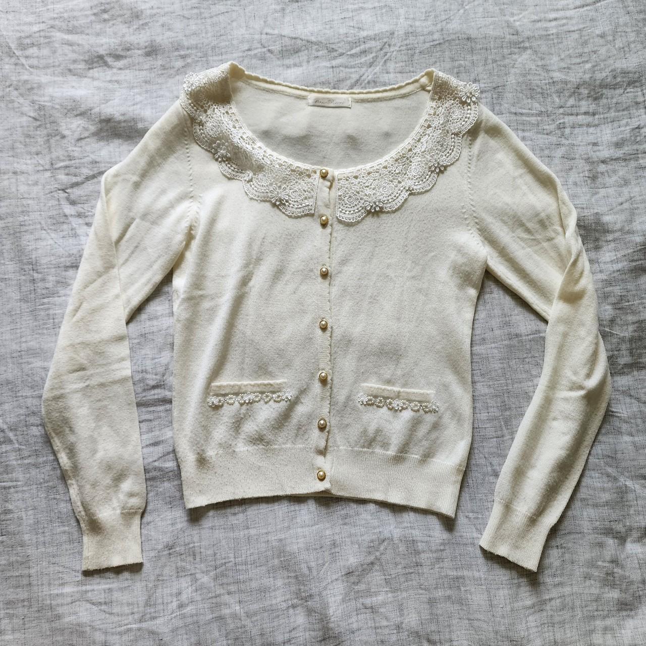 Himekaji liz lisa outlet cream white cardigan