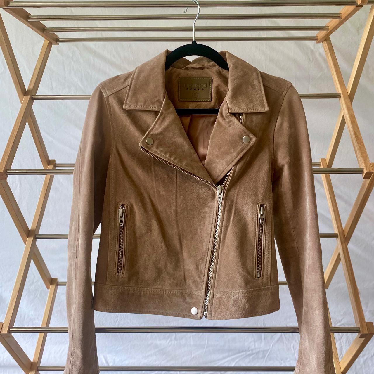 blanknyc brown leather jacket