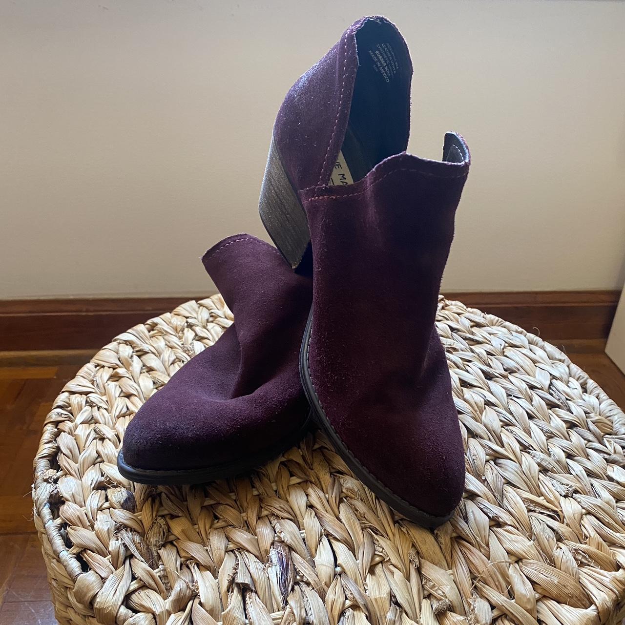 Wine best sale colored booties