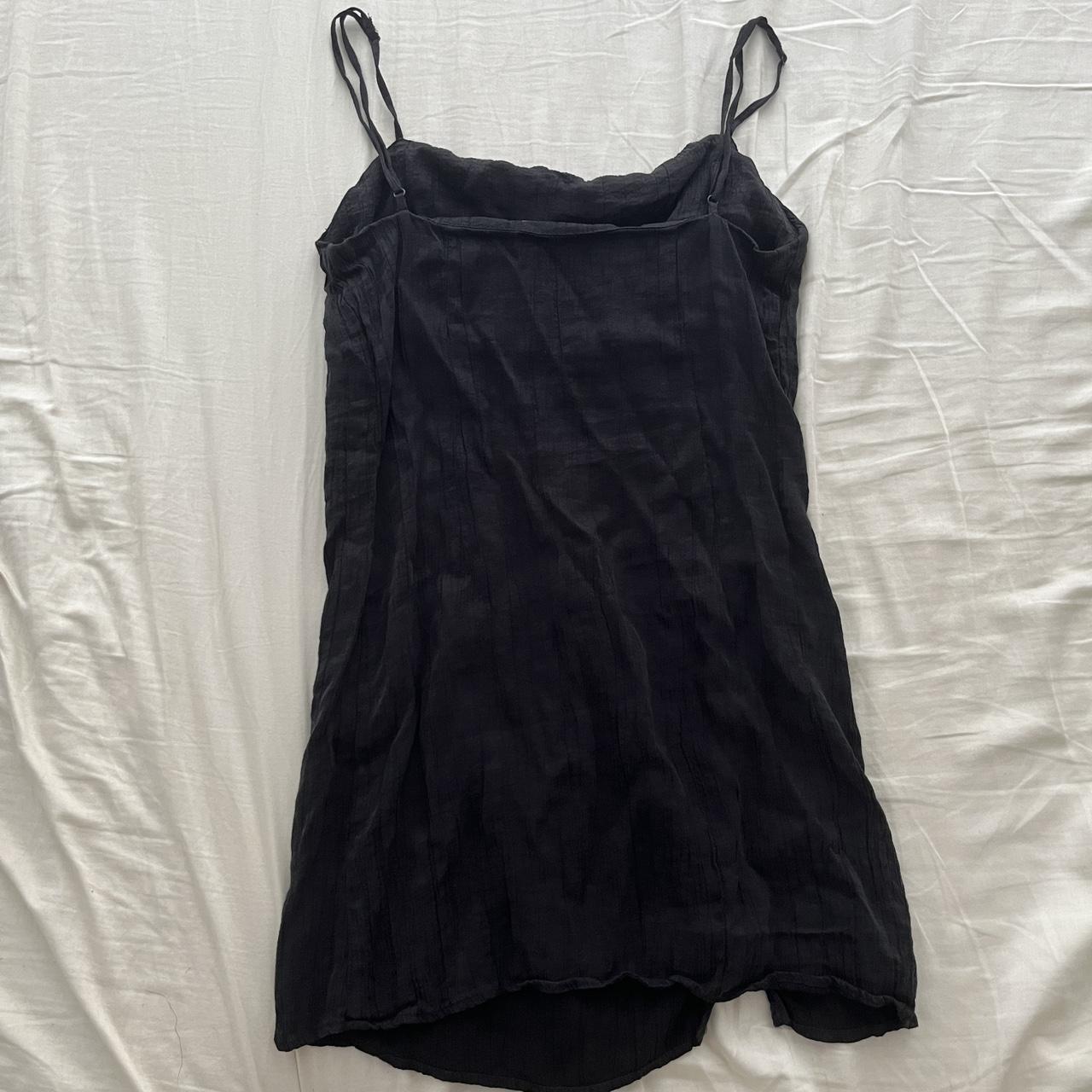 Zara Black MiniDress with Spaghetti Straps... Depop