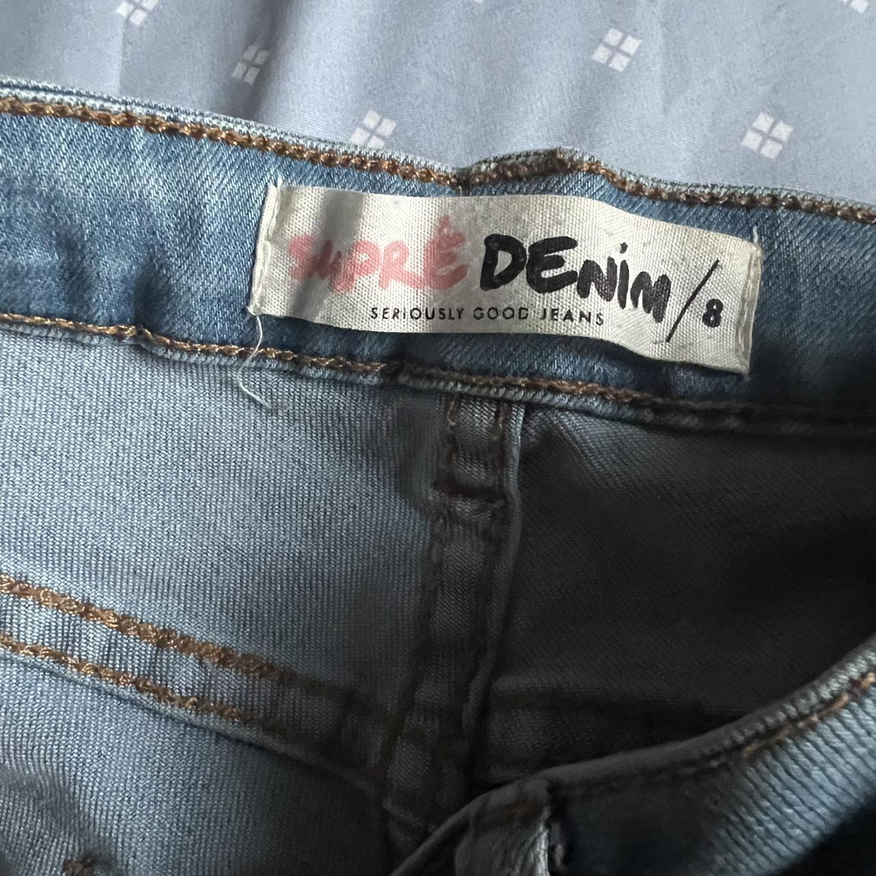 High rised ripped denim jeans - Supré Size - 8... - Depop