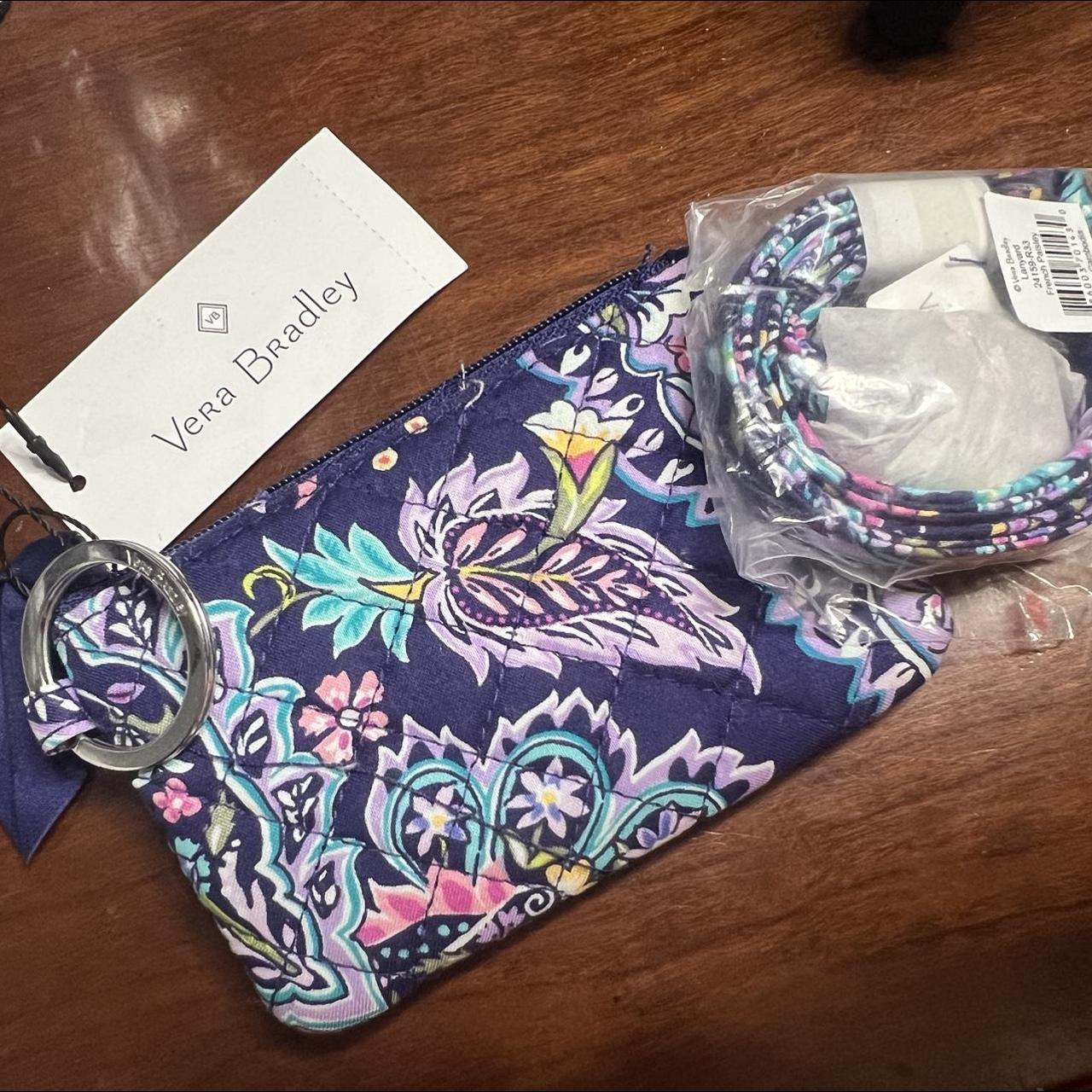 New Vera Bradley lanyard + ID case verabradley... Depop