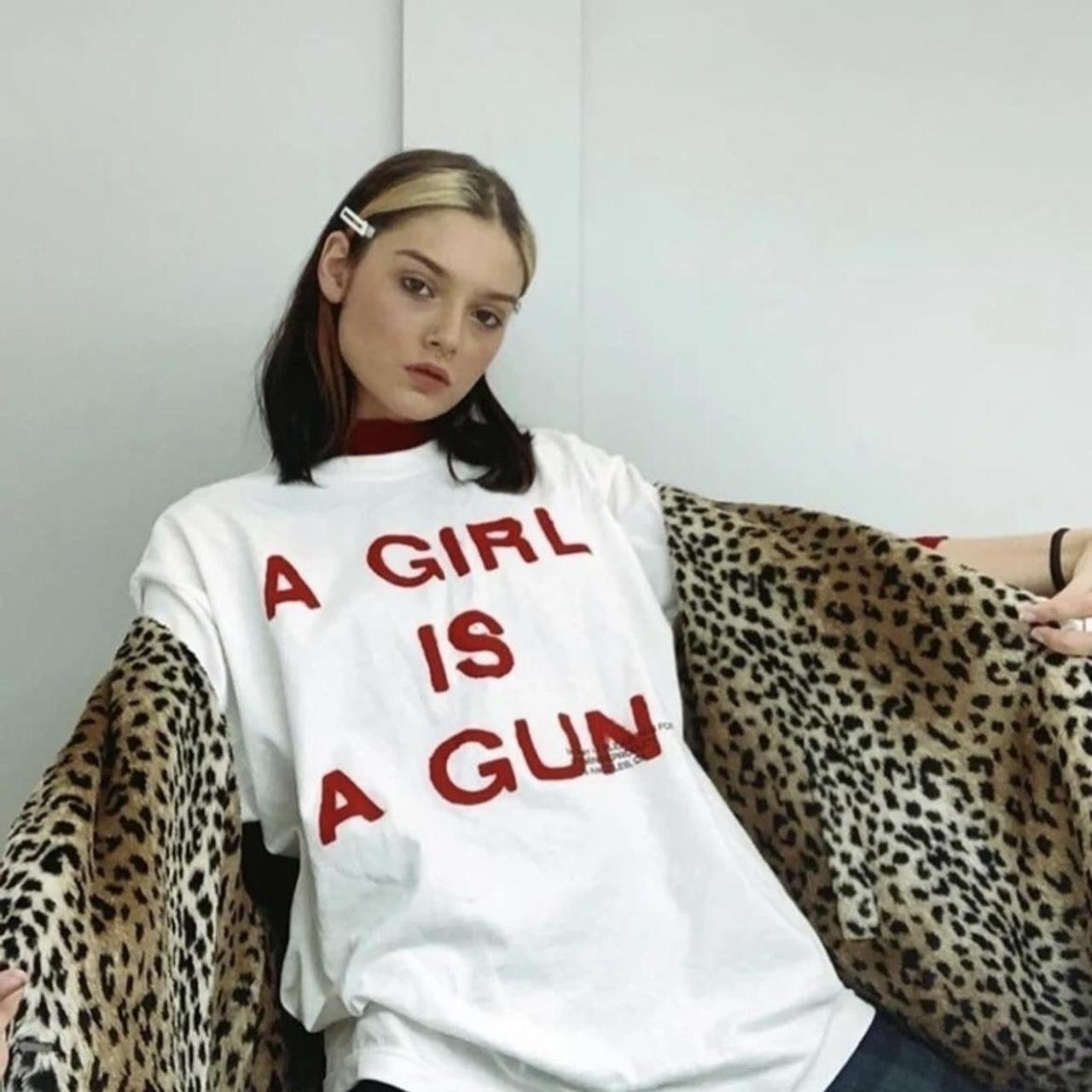 Pleasures “A Girl Is A Gun” White Tee cheapest