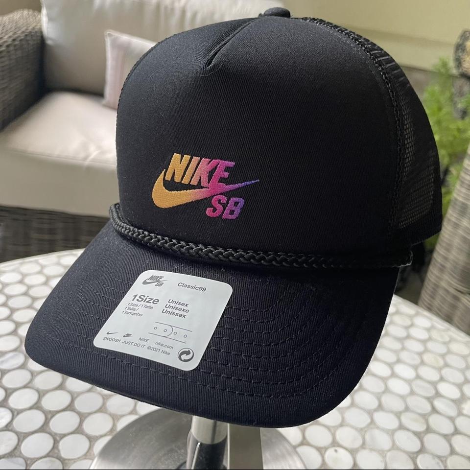 Nike SB Classic99 Black Trucker Hat CS:GO Fade Cap... - Depop