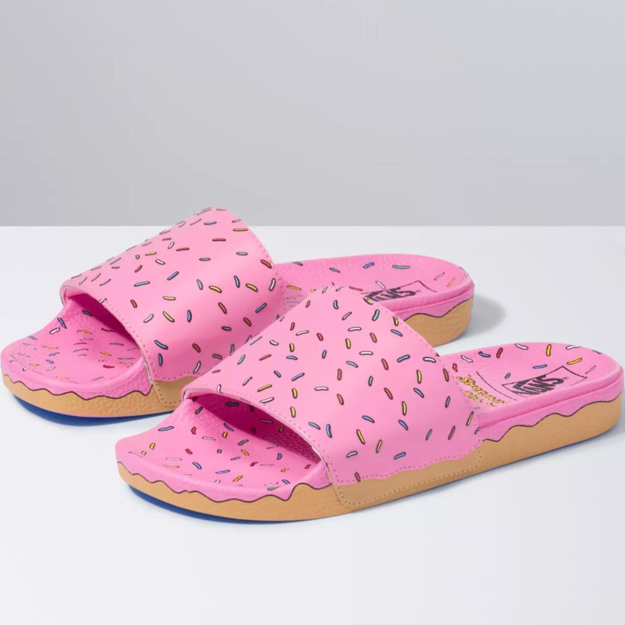 Size US 10 The Simpsons Vans Slide On Donut Pink