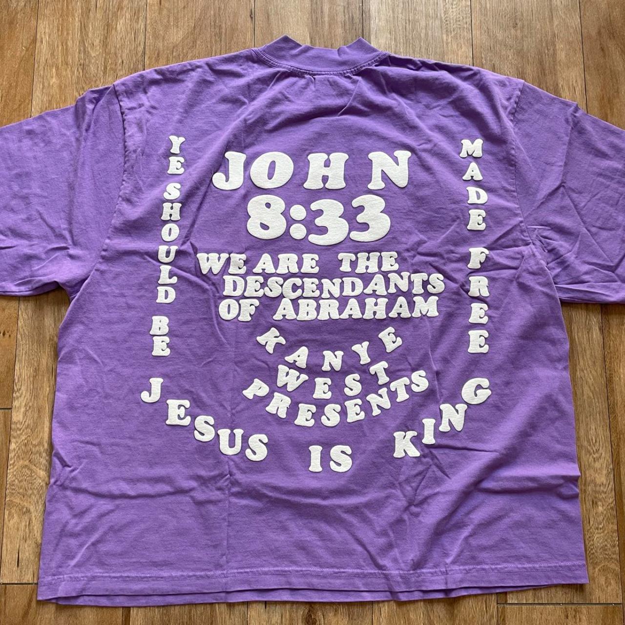 XL CPFM Shirt for JIK II Shirt Purple Tee Jesus is... - Depop