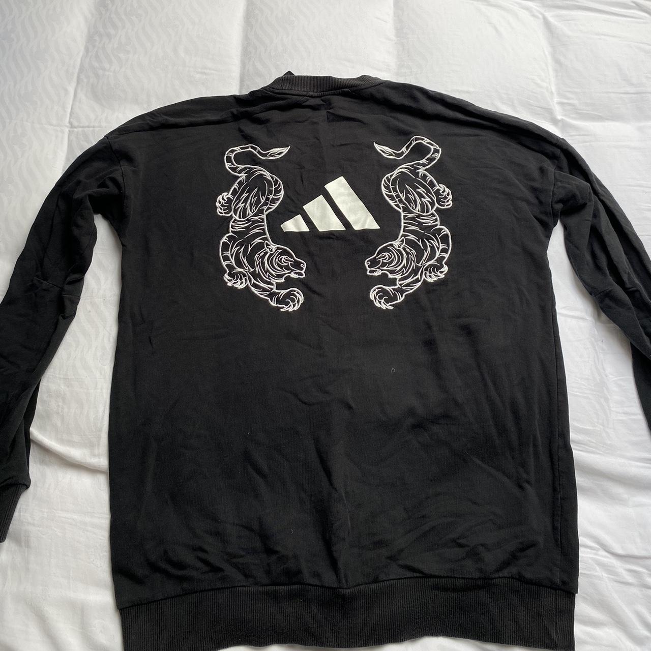 Adidas from ASOS tiger sweatshirt black size