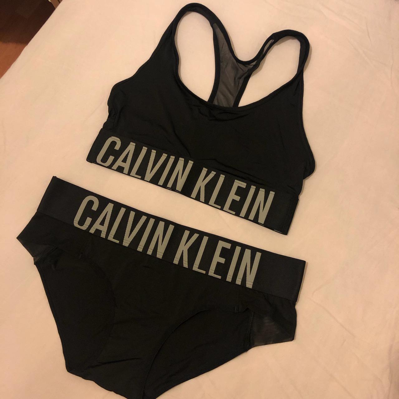 Calvin Klein Logo Mesh Lingerie Set