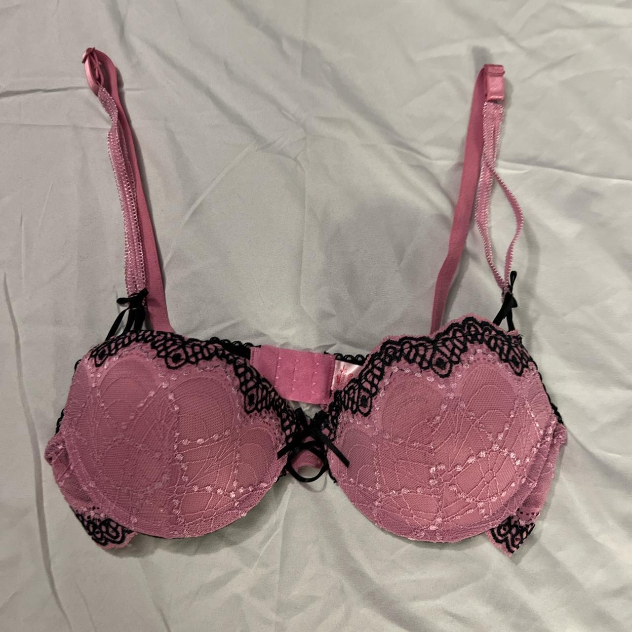 Blue pink bra Never worn tag on Can unattach from - Depop