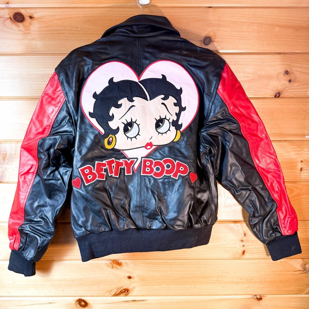 古着　ベティーブープ　レザージャケット ベティーちゃん の レザージャケット 革ジャンの通販 by ぽち's shop