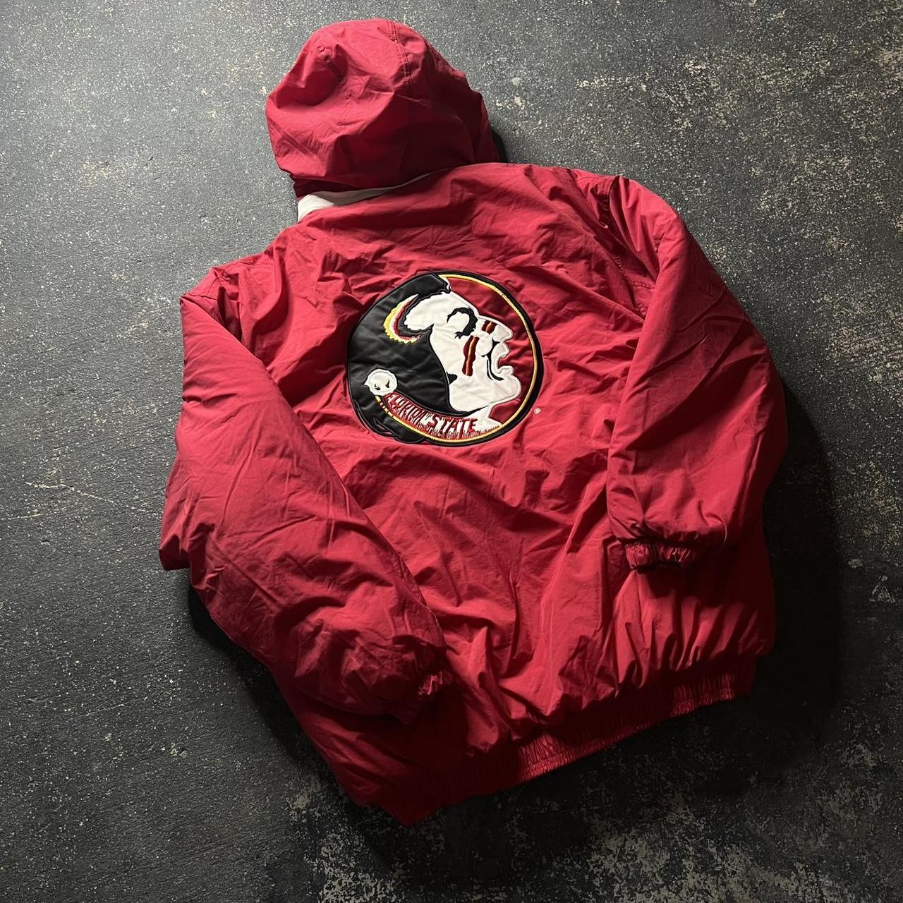 Starter Men's Puffer Jacket - Burgundy/Red - XL –… - image 3