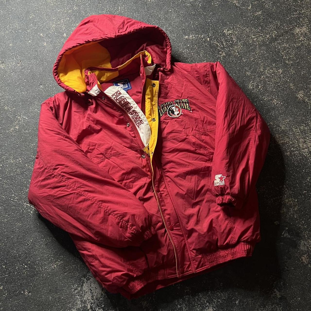 Starter Men's Puffer Jacket - Burgundy/Red - XL –… - image 1