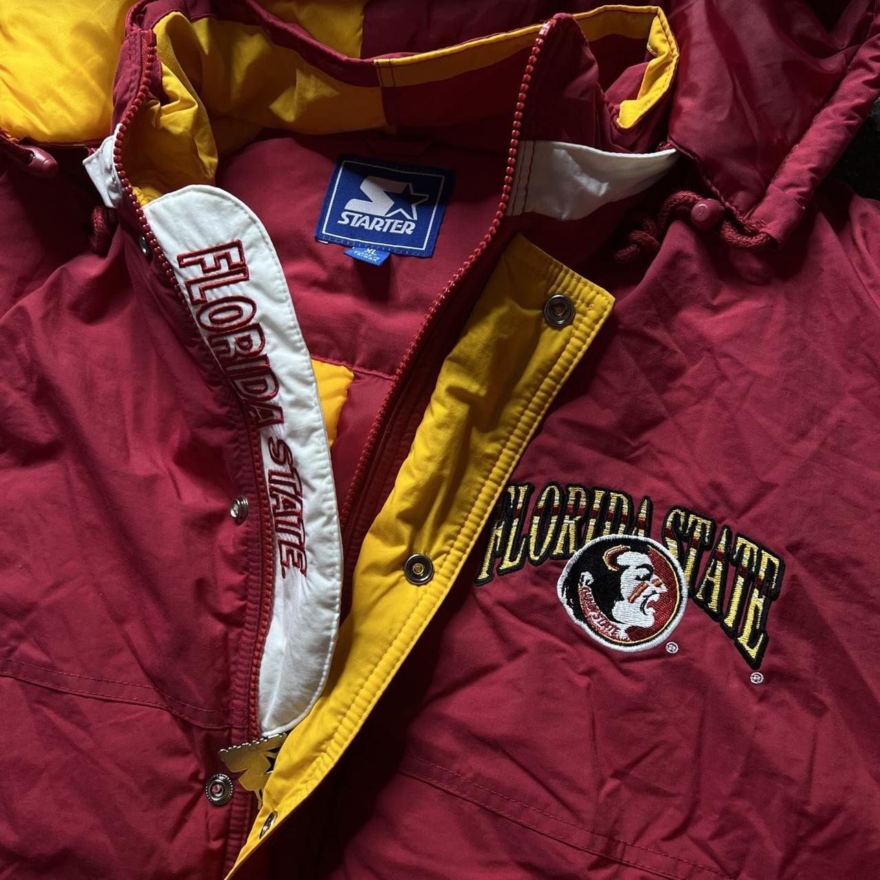 Starter Men's Puffer Jacket - Burgundy/Red - XL –… - image 2