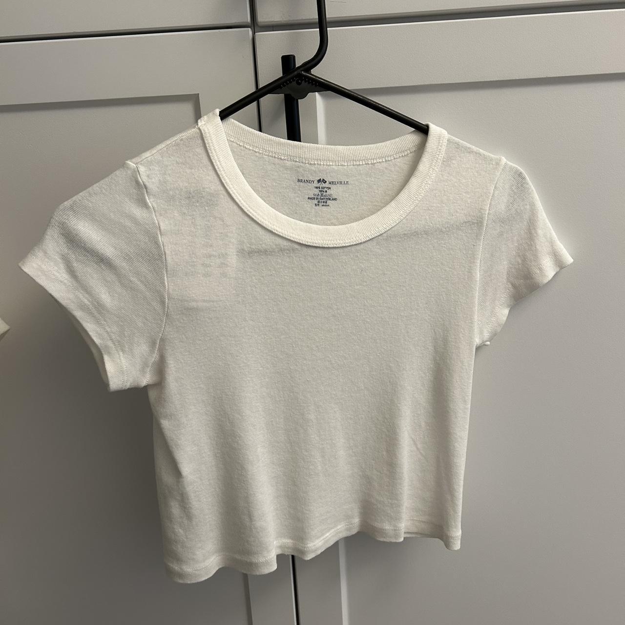 Brand new with tag, never worn, white cropped tee - Depop