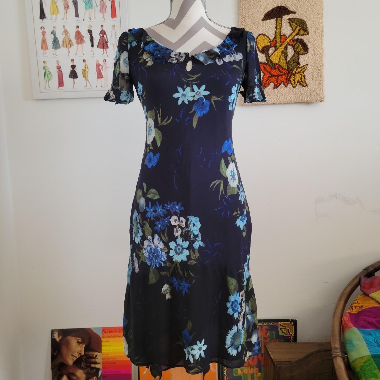 Donna ricco outlet navy dress