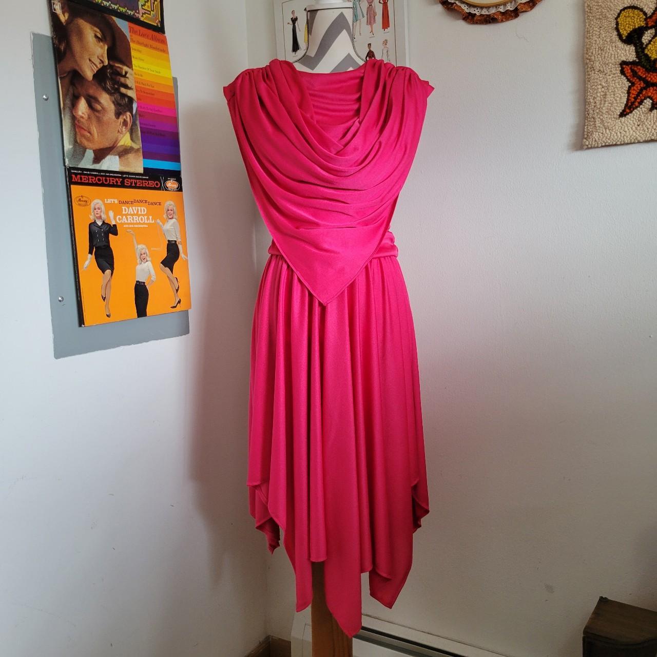 Pink handkerchief dress hotsell