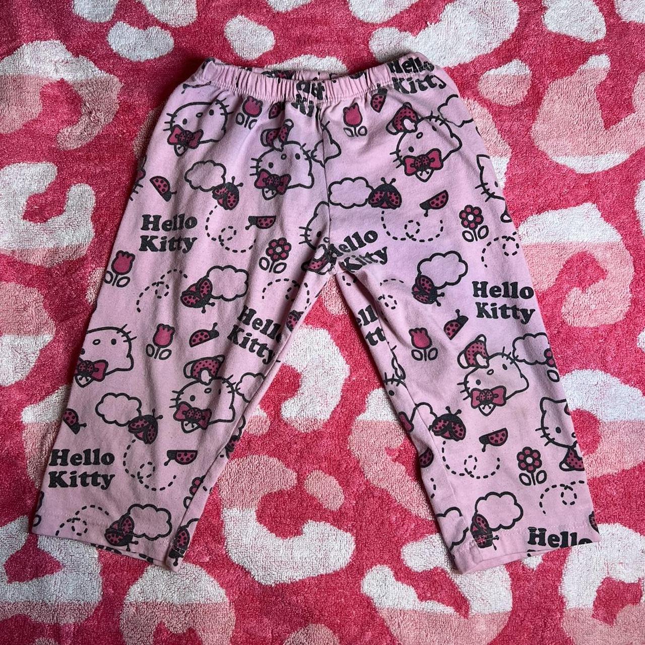 Hello kitty kids pajama pants Size 4t Dm me with Depop