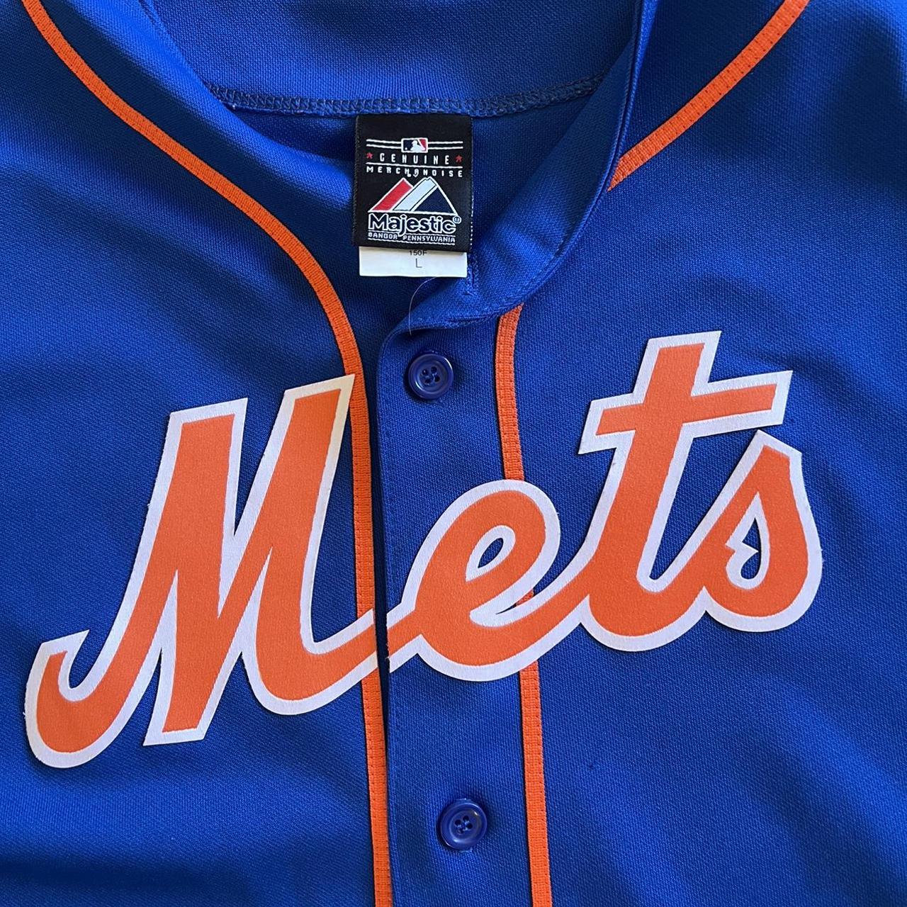 EUC Majestic Authentic Collection NY Mets Youth - Depop