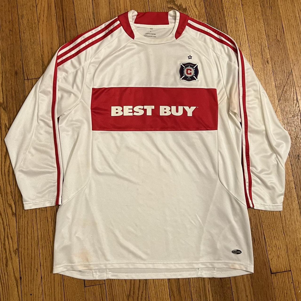 Men's Chicago Fire adidas White For All Chicago Long Sleeve T-Shirt