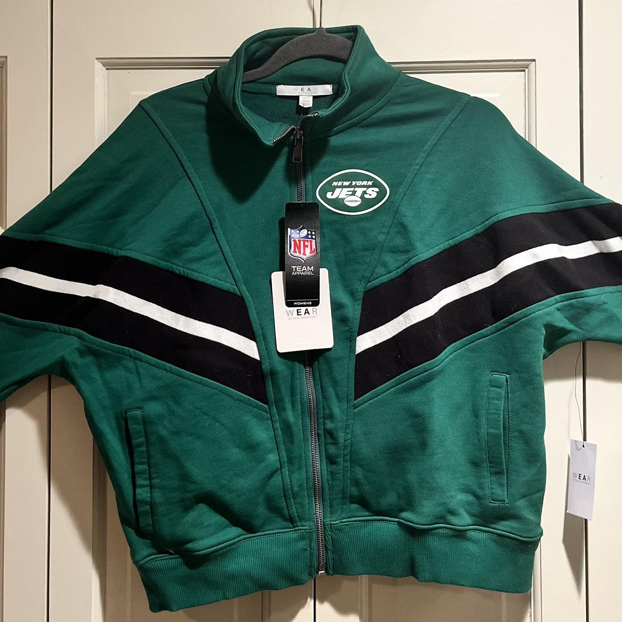 New york jets green sweatshirt Oversized fit great - Depop