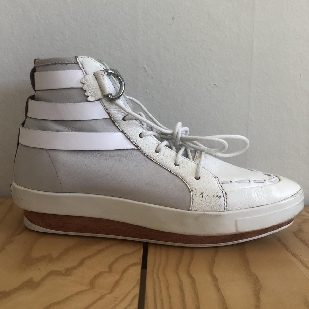 Y-3 leather high top pointed toe sneakers Depop