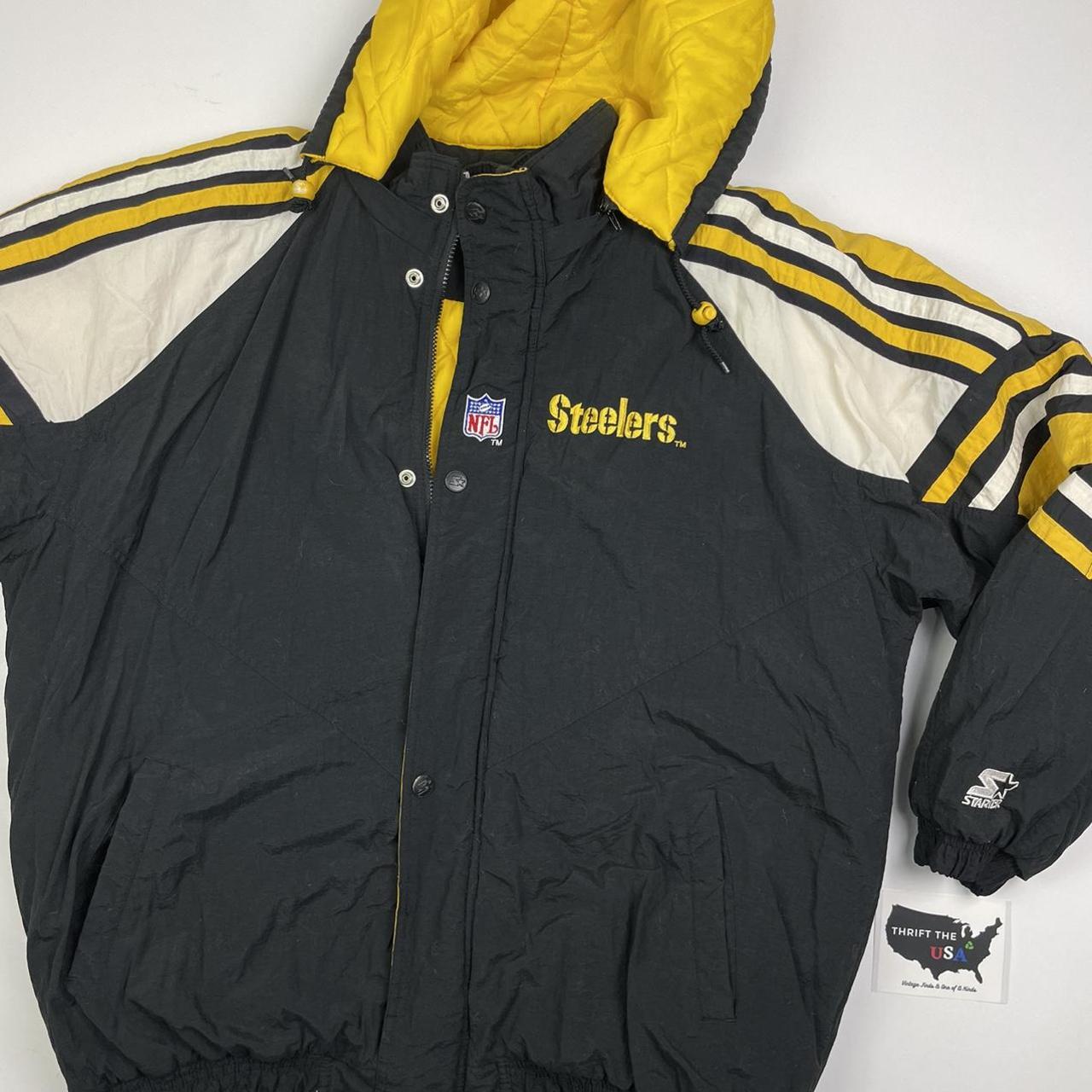 Pittsburgh Steelers nfl jacket Size m Good - Depop