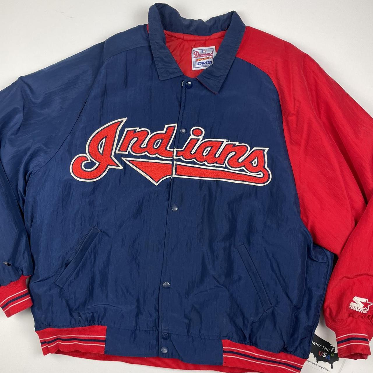 STARTER CLEVELAND INDIANS WINTER JACKET SIZE: ... - Depop