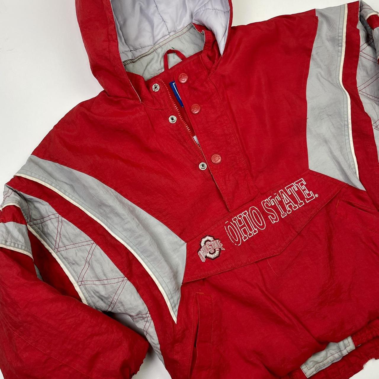 Vintage Starter Ohio State Half zip Jacket