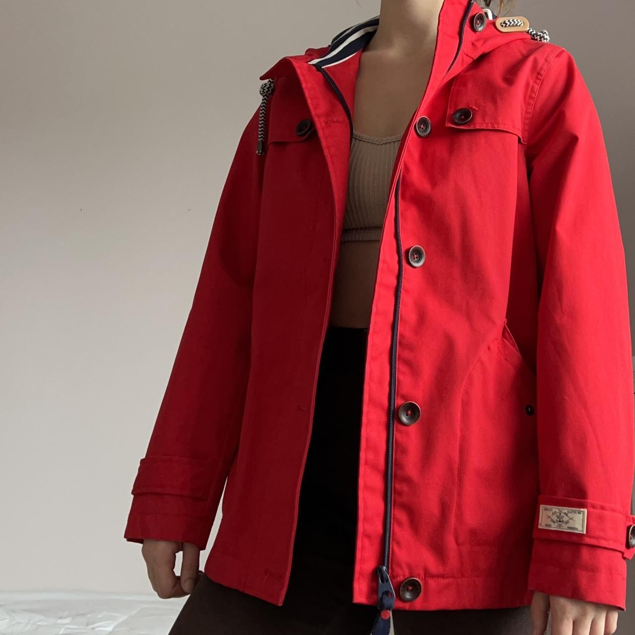 Joules Women's Navy and Red Coat