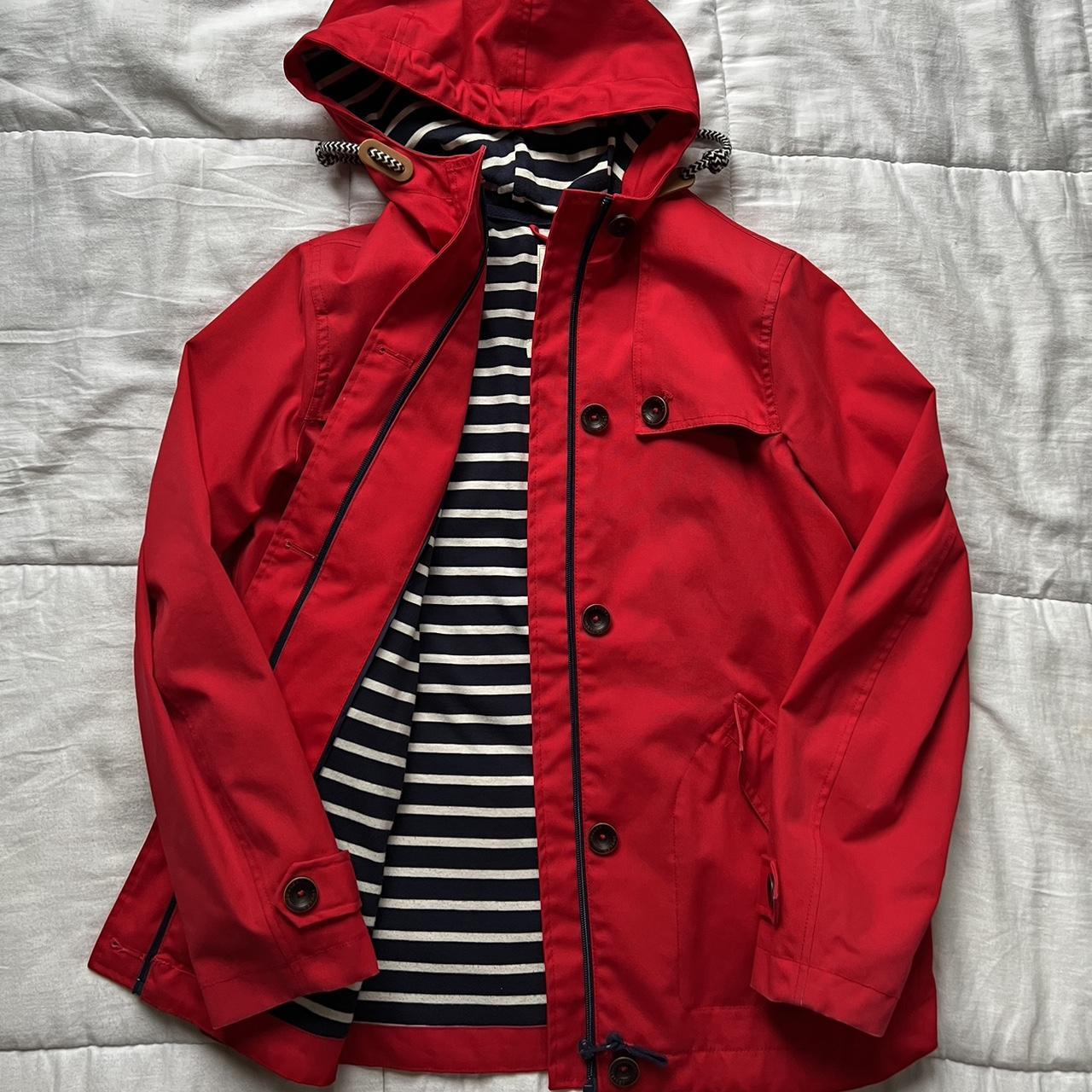 Joules Women's Navy and Red Coat (3)
