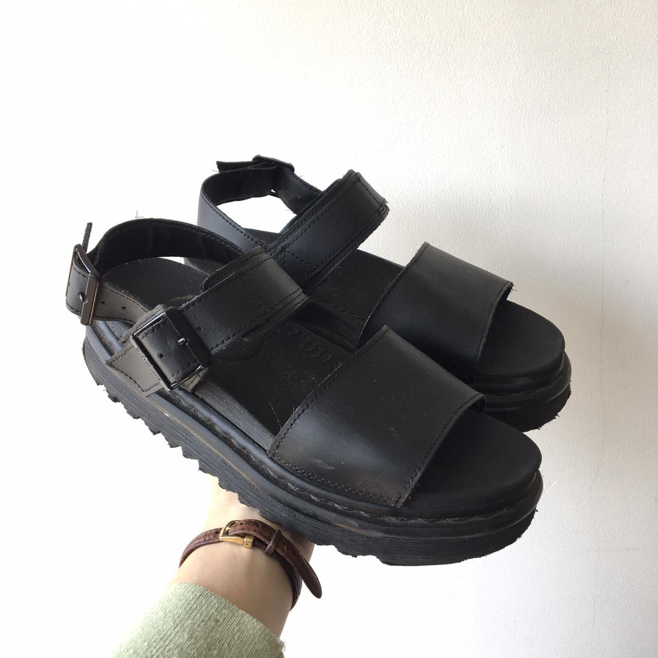 Dr. Martens Women's Black Sandals | Depop