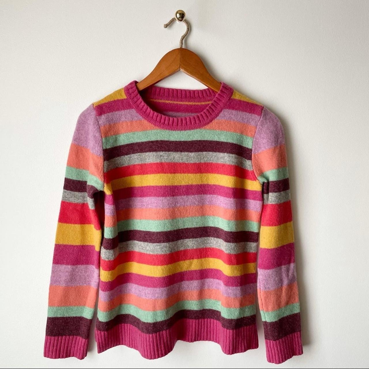 Cozy rainbow stripe sweater by Clements Ribeiro Pop. Depop