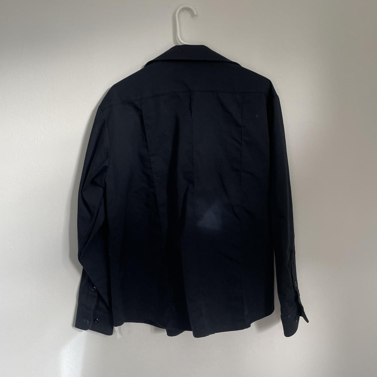 Navy Blue Military Style Jacket SIZE: L - Depop