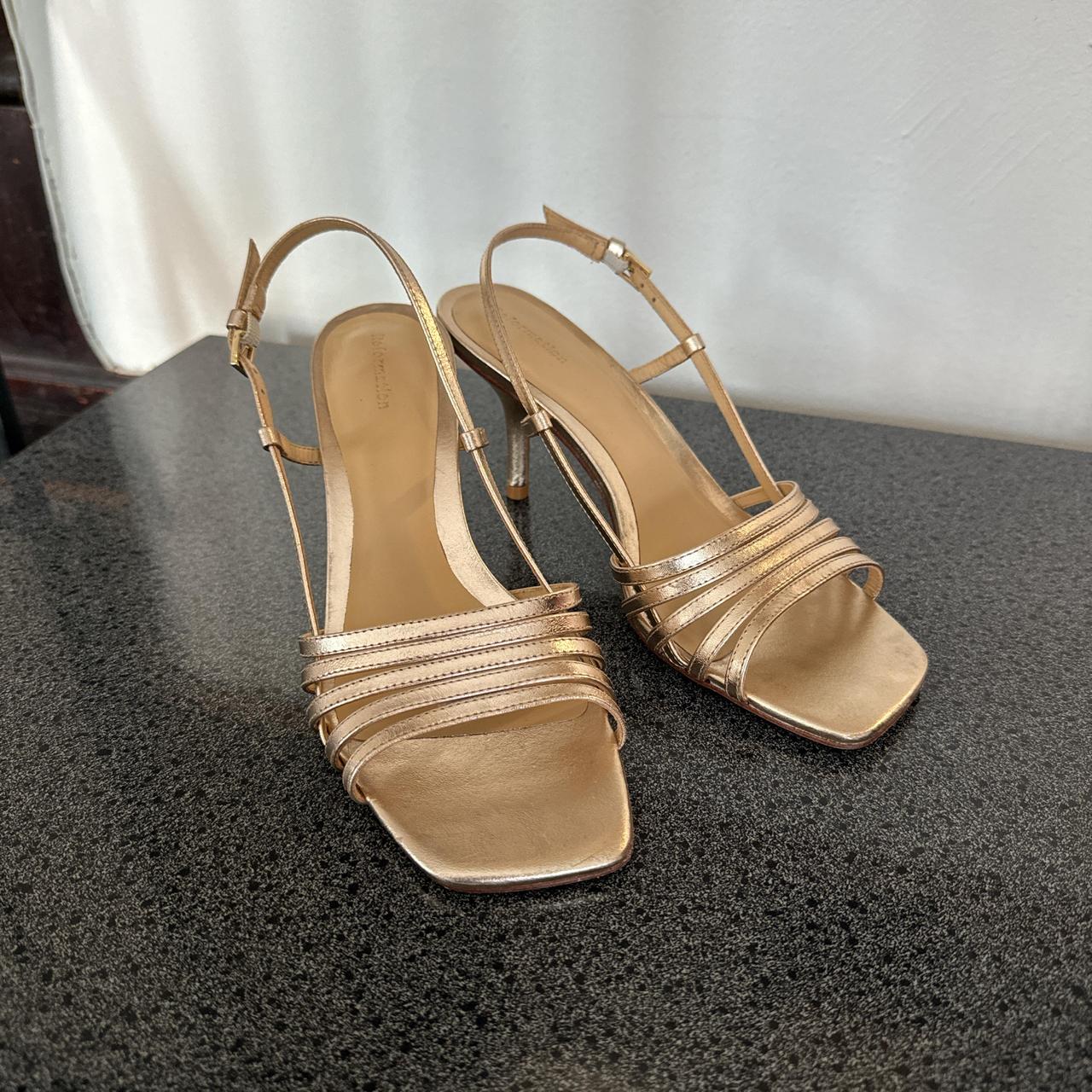 Reformation heels, square toe Worn once, size... Depop