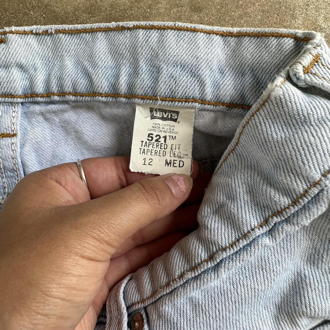 Vintage 90s 521 Levi’s High Waisted Denim... - Depop