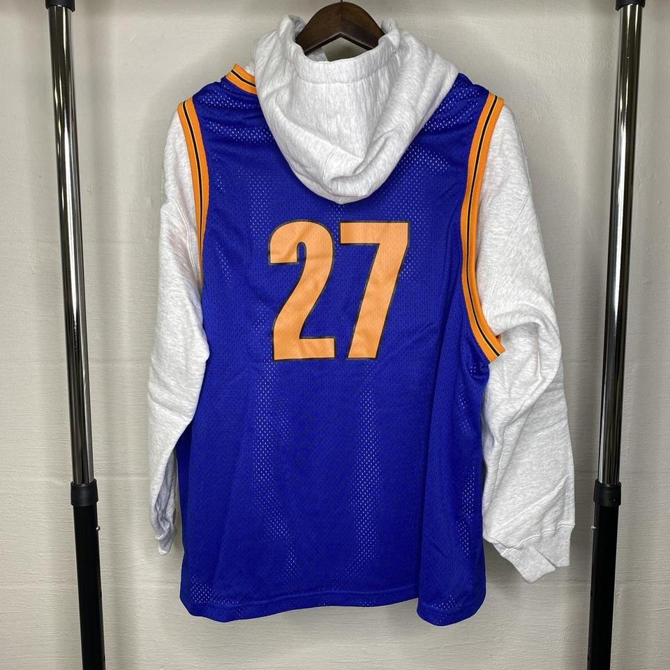 Supreme Basketball Jersey Hooded Sweatshirt Ash Grey