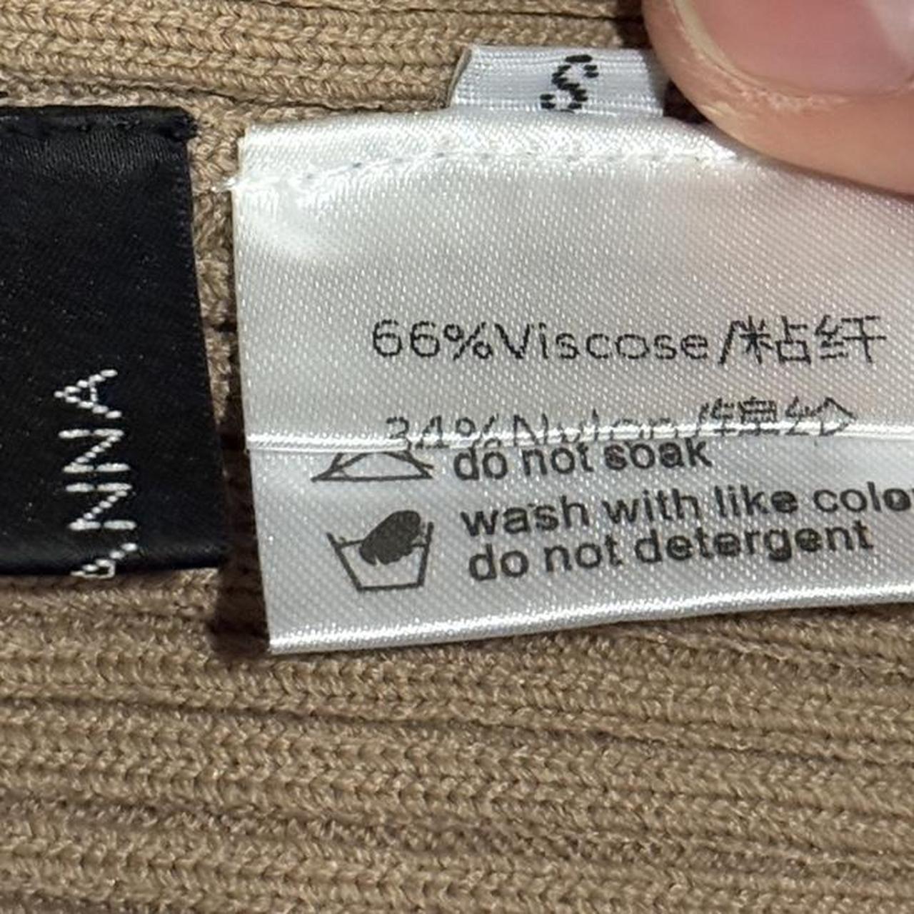 Women's Crop top - Tan - S – Tan ribbed top size … - image 4