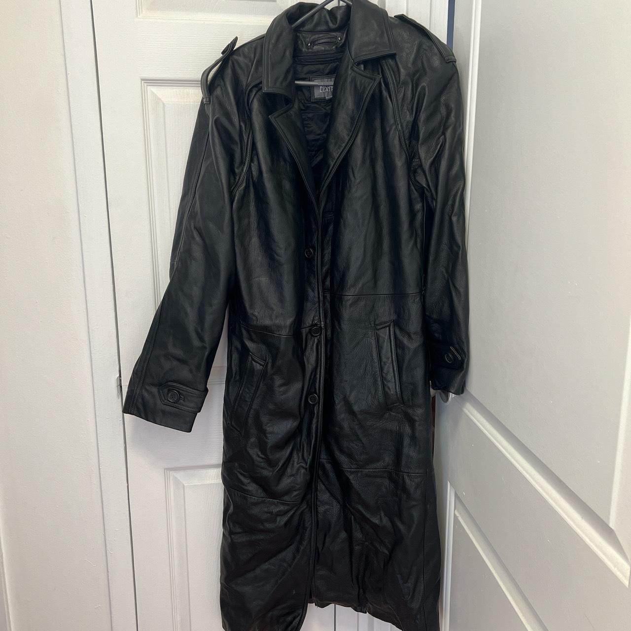 Wilson’s leather trench coat. Tagged size small can... - Depop