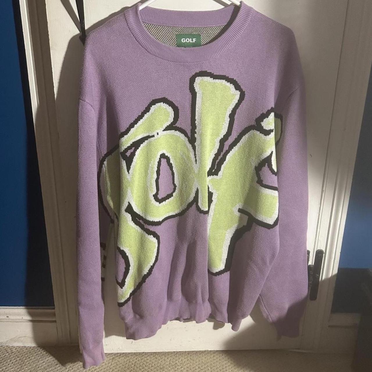 xl golf wang sweater no flaws barely worn repop so... - Depop