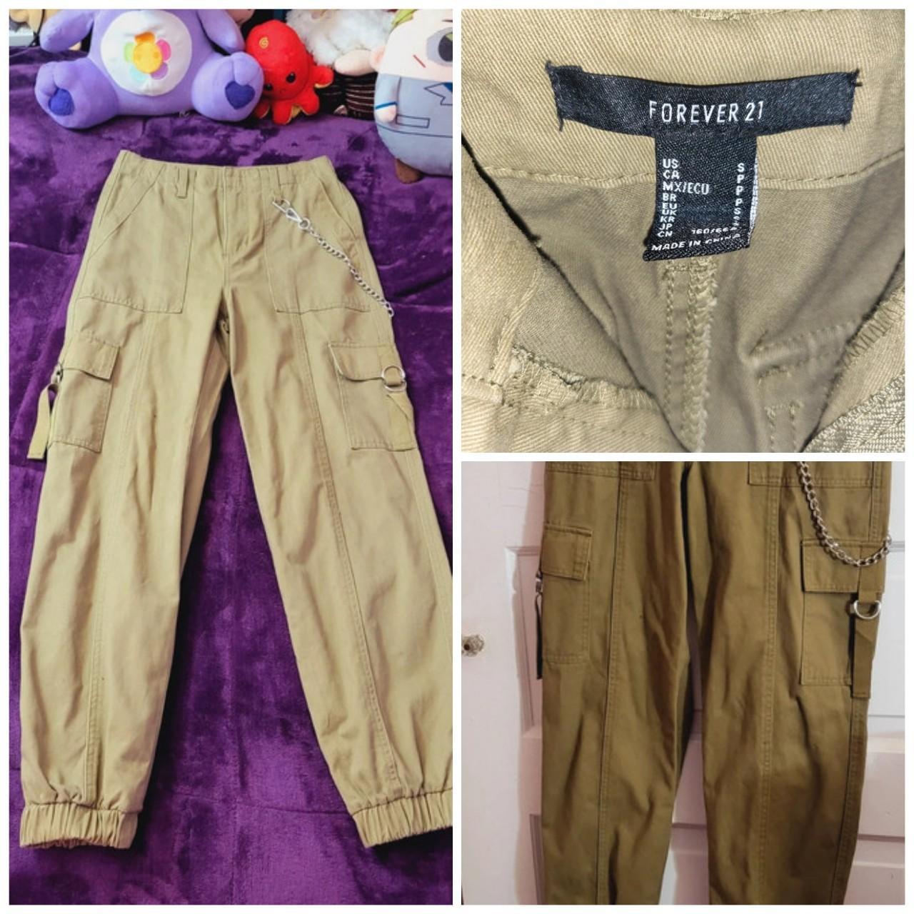 Forever 21 Cargo Pants Worn once, size S women's... - Depop