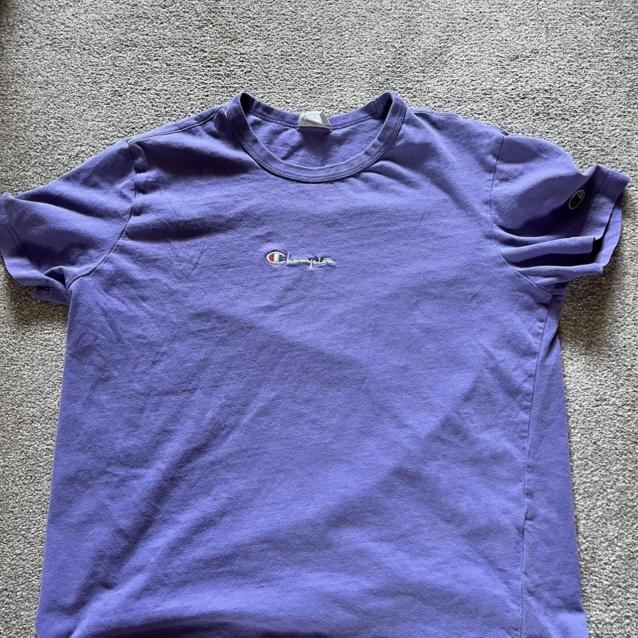 Champion Champion t-shirt in purple Size small but... - Depop