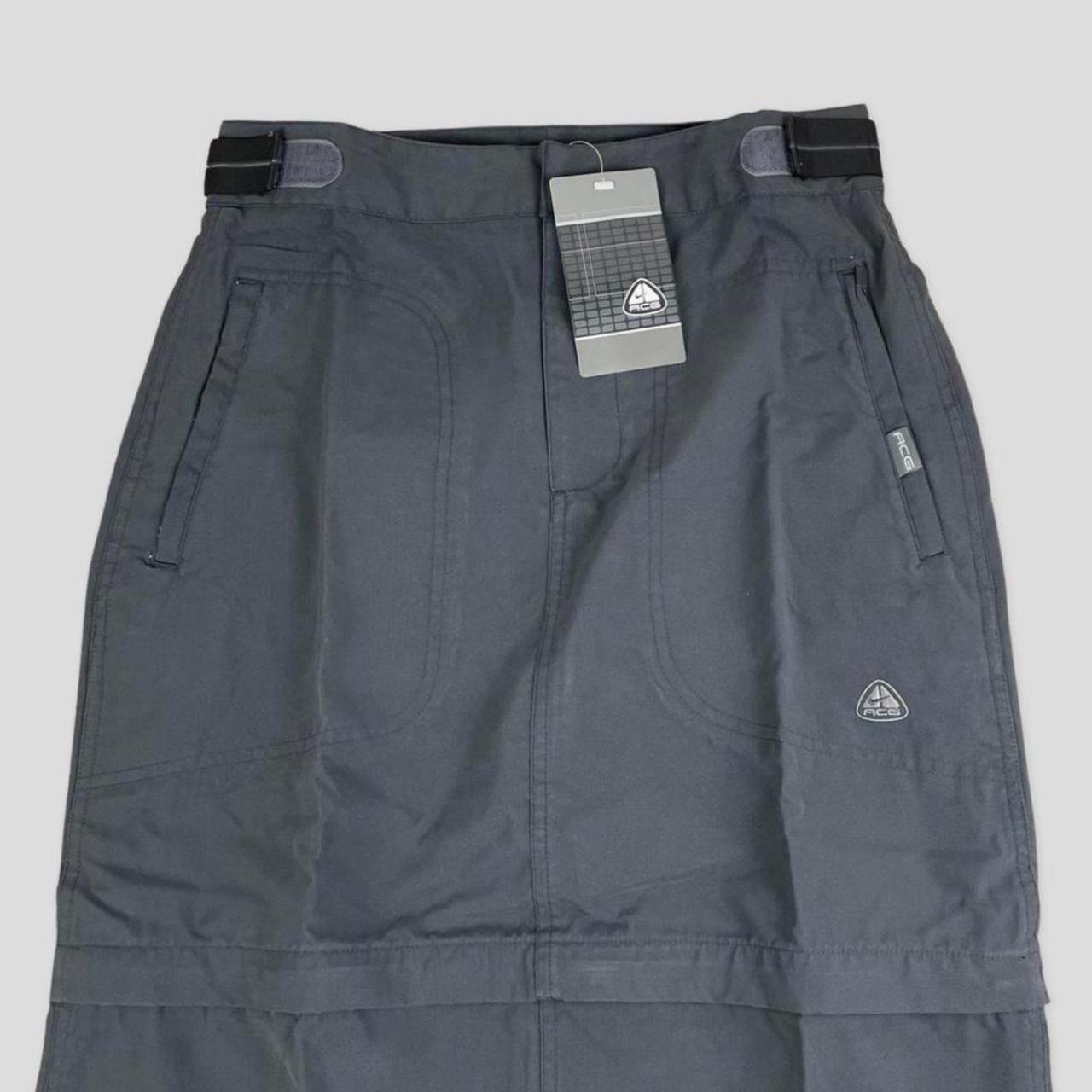 Vintage Nike ACG cargo skirt 2-1 grey brand new with - Depop
