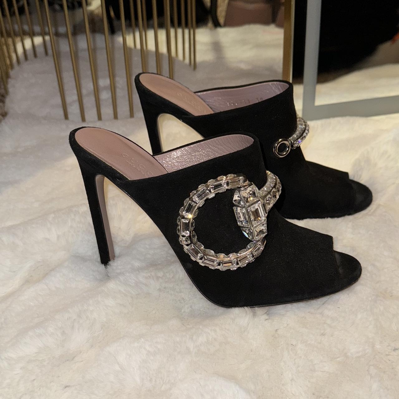 Gucci suede sale heels