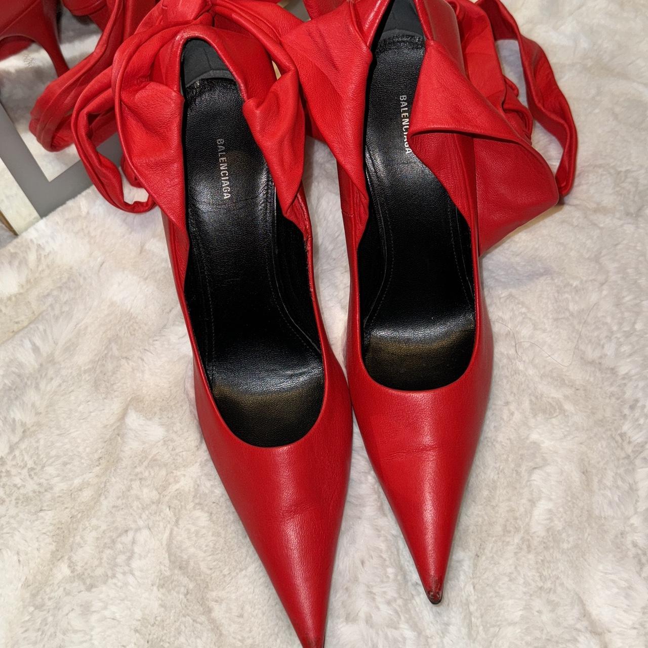 Balenciaga heels discount red