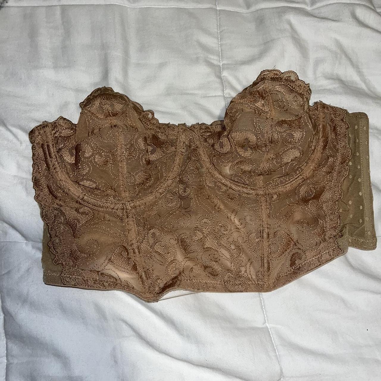 Women's Tan Corset Depop