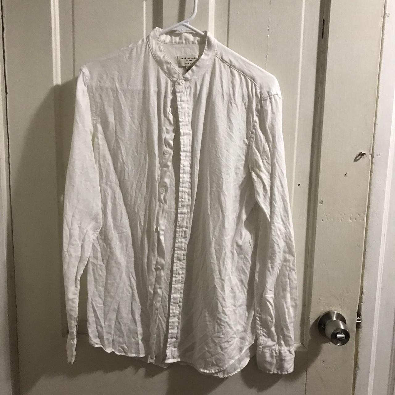 Club Monaco Men's White Shirt | Depop