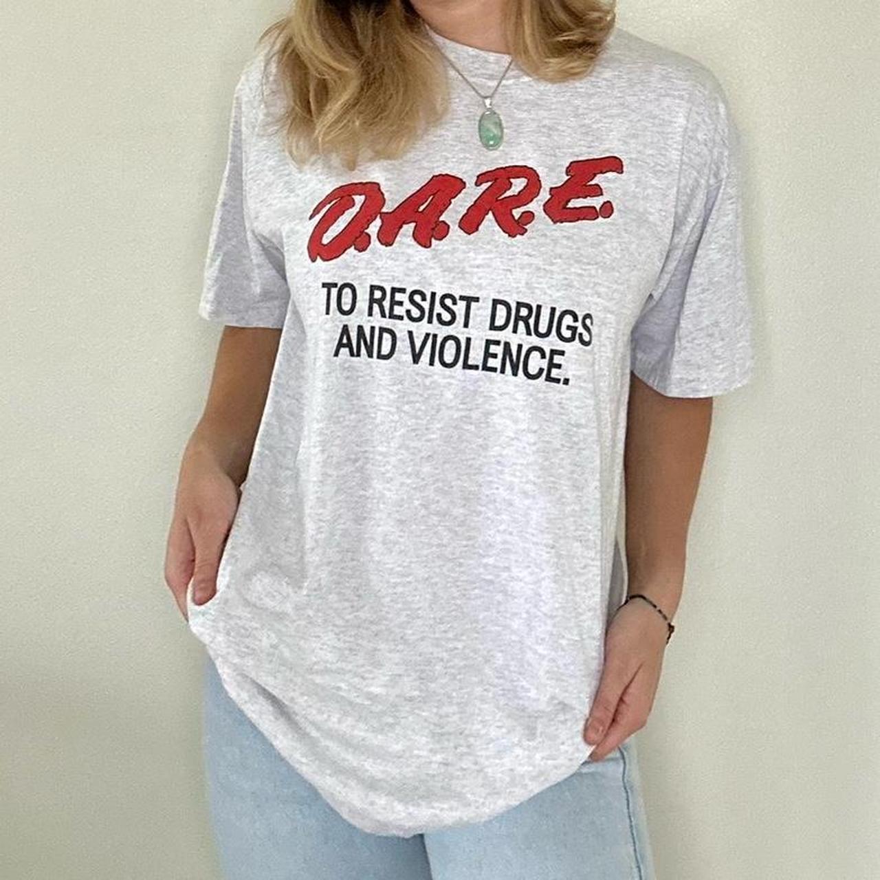 dare tee ♡ labeled a unisex size large ♡ fits true... - Depop